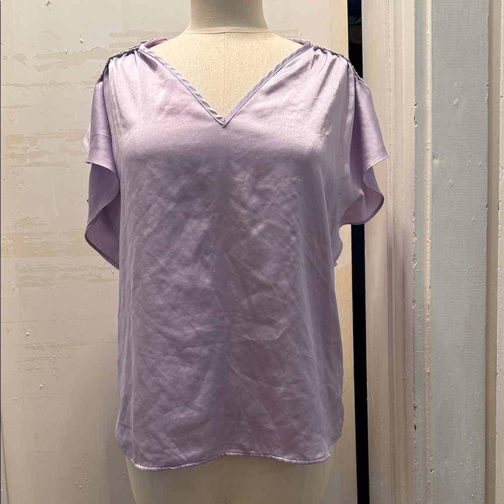Philosophy Women's Lavender V-Neck Top